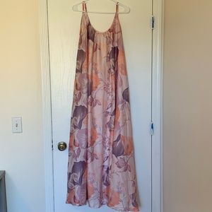 Red Dress Boutique Palms Away Floral Maxi Dress